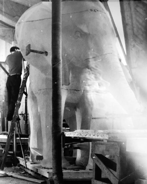 Cow Elephant and Calf