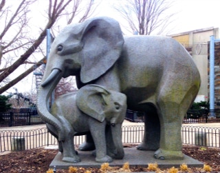 Heinz Warneke: «African elephant and Ralf»